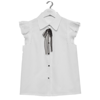 Блузка школьная для девочки Deloras C64118S белая 1